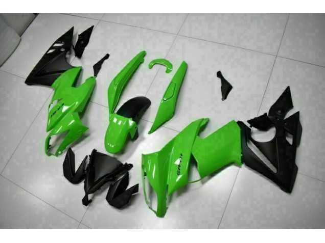 ABS 2009-2011 Green Black Kawasaki EX650 Motor Bike Fairings UK