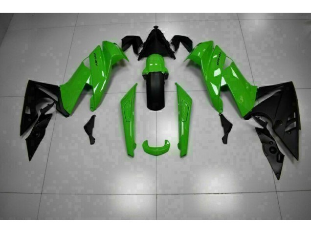 ABS 2009-2011 Green Black Kawasaki EX650 Motor Bike Fairings UK