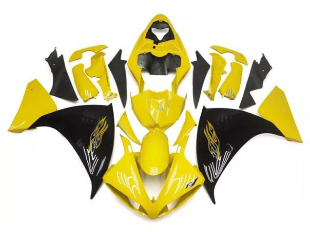 ABS 2009-2011 Yellow Black Yamaha YZF R1 Bike Fairings UK ABS 2009-2011 Yellow Black Yamaha YZF R1 Bike Fairings UK