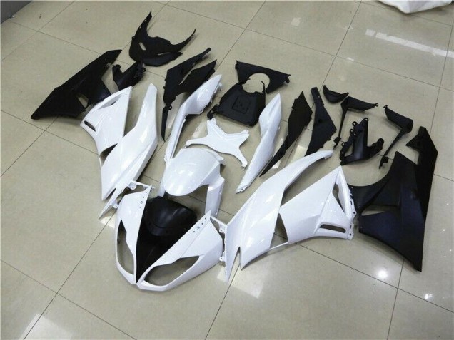 ABS 2009-2012 White Kawasaki ZX6R Motorcyle Fairings UK ABS 2009-2012 White Kawasaki ZX6R Motorcyle Fairings UK