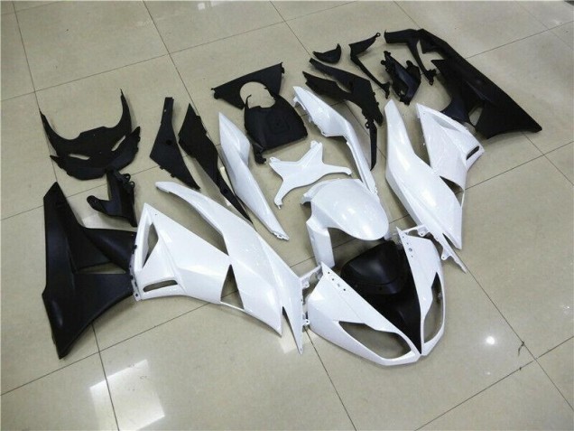 ABS 2009-2012 White Kawasaki ZX6R Motorcyle Fairings UK ABS 2009-2012 White Kawasaki ZX6R Motorcyle Fairings UK