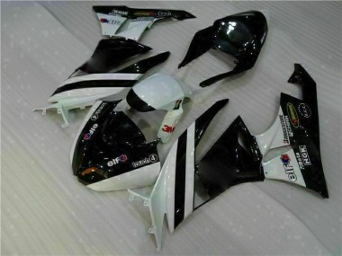 ABS 2009-2012 Black White 3M Touch4 Kawasaki ZX6R Motorcycle Fairing Kits UK