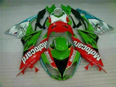 ABS 2009-2012 Red Green Motocard Kawasaki ZX6R Replacement Motorcycle Fairings UK