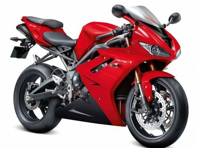 ABS 2009-2012 Red Black Triumph Daytona 675 Triple Bike Fairings UK