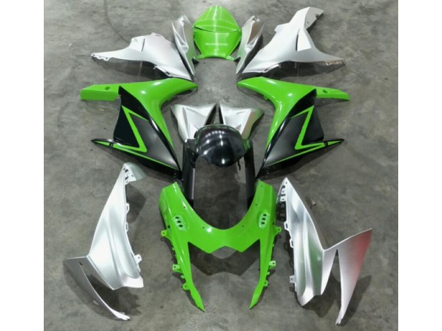 ABS 2011-2021 Green Silver Suzuki GSXR 600/750 Bike Fairing Kit UK ABS 2011-2021 Green Silver Suzuki GSXR 600/750 Bike Fairing Kit UK