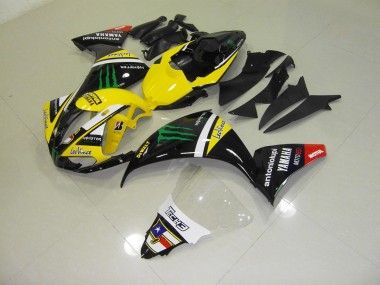 ABS 2012-2014 Yellow Monster Yamaha YZF R1 Motorcycle Fairings Kit UK