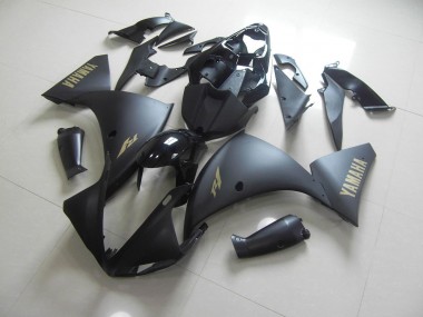 ABS 2012-2014 Matte Black Gold Sticker Yamaha YZF R1 Motor Bike Fairings UK