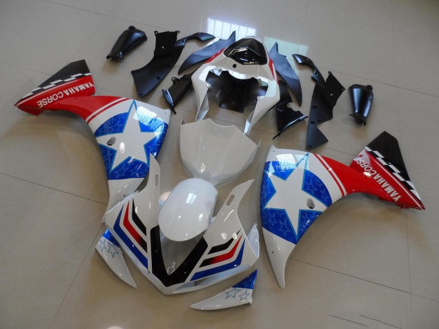 ABS 2012-2014 White Black Ducati Star Yamaha YZF R1 Motorcyle Fairings UK ABS 2012-2014 White Black Ducati Star Yamaha YZF R1 Motorcyle Fairings UK