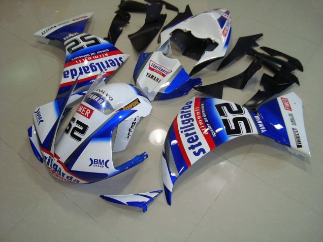 ABS 2012-2014 White Black Sterilgarda Yamaha YZF R1 Motorcylce Fairings UK ABS 2012-2014 White Black Sterilgarda Yamaha YZF R1 Motorcylce Fairings UK