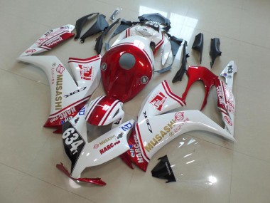 ABS 2012-2016 Red Musashi Honda CBR1000RR Bike Fairing UK