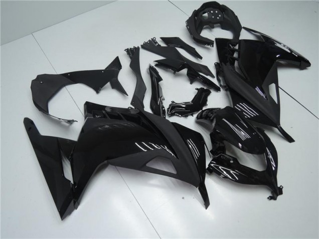 ABS 2013-2016 Glossy Matte Black Kawasaki EX300 Bike Fairings UK