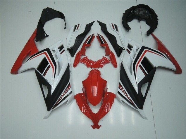 ABS 2013-2016 Red White Black Kawasaki EX300 Motorbike Fairing UK ABS 2013-2016 Red White Black Kawasaki EX300 Motorbike Fairing UK