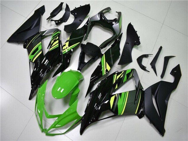 ABS 2013-2018 Green Black Kawasaki ZX6R Replacement Fairings UK ABS 2013-2018 Green Black Kawasaki ZX6R Replacement Fairings UK