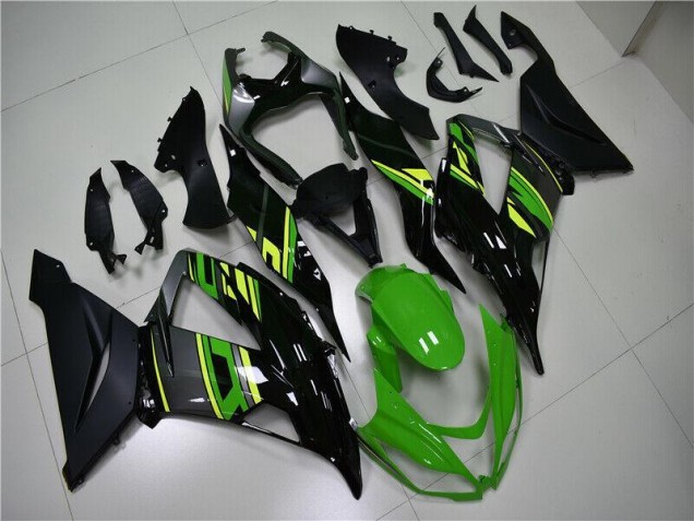 ABS 2013-2018 Green Black Kawasaki ZX6R Replacement Fairings UK ABS 2013-2018 Green Black Kawasaki ZX6R Replacement Fairings UK