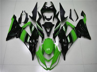 ABS 2013-2018 Green Black Kawasaki ZX6R Motorcycle Fairings UK