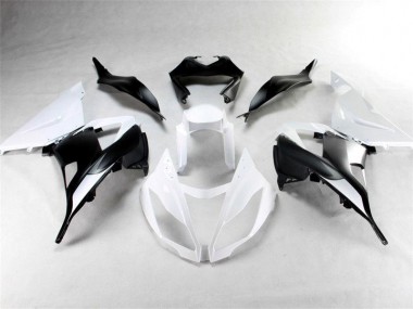 ABS 2013-2018 White Black Kawasaki ZX6R Motorbike Fairings UK