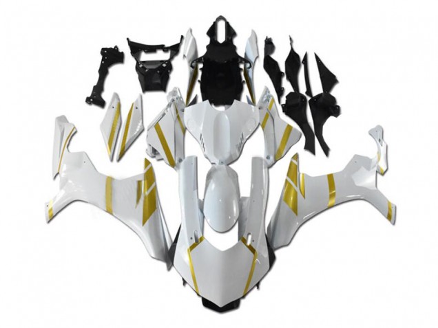 ABS 2015-2019 White Gold Yamaha YZF R1 Motorbike Fairing Kits UK ABS 2015-2019 White Gold Yamaha YZF R1 Motorbike Fairing Kits UK
