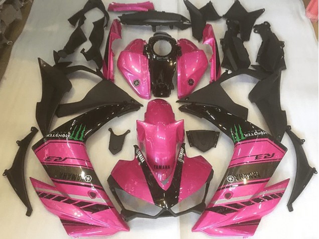 ABS 2015-2022 Pink and Black Yamaha YZF R3 Replacement Fairings UK ABS 2015-2022 Pink and Black Yamaha YZF R3 Replacement Fairings UK