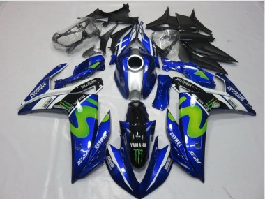 ABS 2015-2022 Movistar Yamaha YZF R3 Motorcycle Replacement Fairings UK
