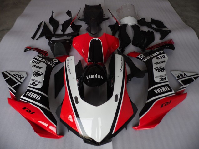 ABS 2015-2019 Red White Black Yamaha YZF R1 Motorcycle Replacement Fairings UK ABS 2015-2019 Red White Black Yamaha YZF R1 Motorcycle Replacement Fairings UK