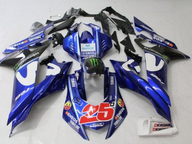 ABS 2017-2021 Movistar Yamaha YZF R6 Motorcylce Fairings UK