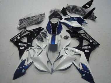 ABS 2009-2014 White Blue BMW S1000RR Motor Bike Fairings UK