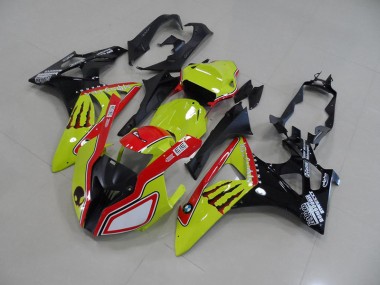 ABS 2009-2014 Green Red Monster BMW S1000RR Bike Fairings UK