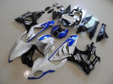ABS 2009-2014 White Blue BMW S1000RR Bike Fairing UK