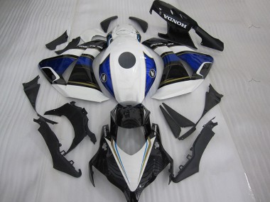 ABS 2004-2005 Black White Blue Honda CBR1000RR Motorcycle Fairings Kit UK