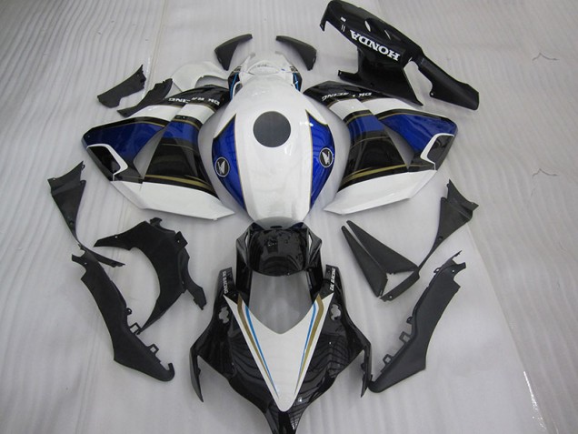 ABS 2004-2005 Black White Blue Honda CBR1000RR Motorcycle Fairings Kit UK