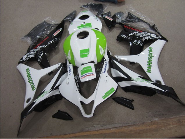 ABS 2004-2005 White Green Hannspree Honda CBR1000RR Motorcycle Fairing Kit UK ABS 2004-2005 White Green Hannspree Honda CBR1000RR Motorcycle Fairing Kit UK