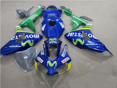 ABS 2006-2007 Blue Movistar Castrol Honda CBR1000RR Motorbike Fairings UK