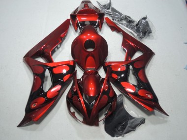 ABS 2006-2007 Red Black Honda CBR1000RR Bike Fairing Kit UK