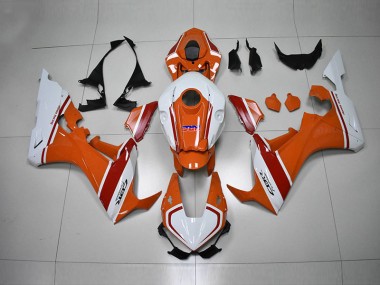 ABS 2017-2020 Orange White HRC Honda CBR1000RR Motorbike Fairing UK