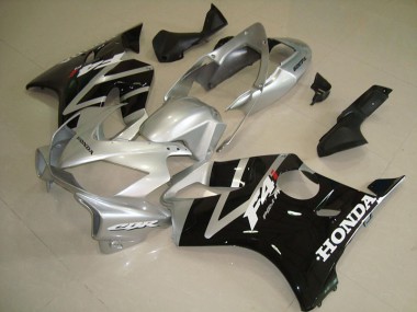 ABS 2004-2007 Black Silver Honda CBR600 F4i Motorbike Fairings UK