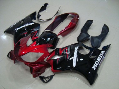 ABS 2004-2007 Black Red Honda CBR600 F4i Motorcycle Fairing Kit UK