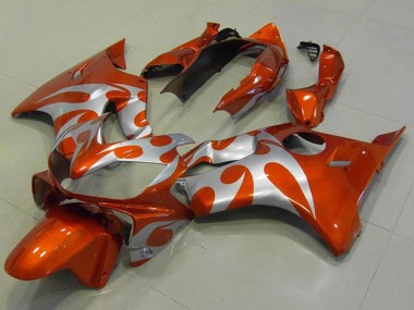 ABS 2004-2007 Orange Silver Honda CBR600 F4i Motor Bike Fairings UK