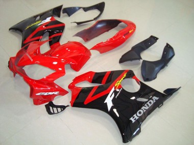 ABS 2004-2007 Black Red Honda CBR600 F4i Bike Fairing Kit UK