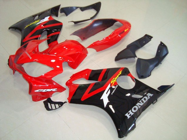 ABS 2004-2007 Black Red Honda CBR600 F4i Bike Fairing Kit UK ABS 2004-2007 Black Red Honda CBR600 F4i Bike Fairing Kit UK