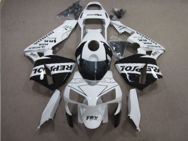 ABS 2003-2004 White Black Repsol Honda CBR600RR Motorbike Fairing UK