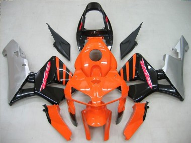 ABS 2005-2006 Orange Black Honda CBR600RR Motorcycle Fairing UK
