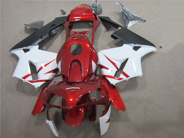 ABS 2005-2006 Red White Honda CBR600RR Motorcycle Fairings UK ABS 2005-2006 Red White Honda CBR600RR Motorcycle Fairings UK