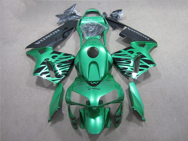 ABS 2005-2006 Green Black Honda CBR600RR Motorcycle Fairings Kit UK ABS 2005-2006 Green Black Honda CBR600RR Motorcycle Fairings Kit UK