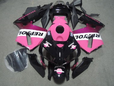 ABS 2005-2006 Pink Black Repsol Honda CBR600RR Bike Fairings UK