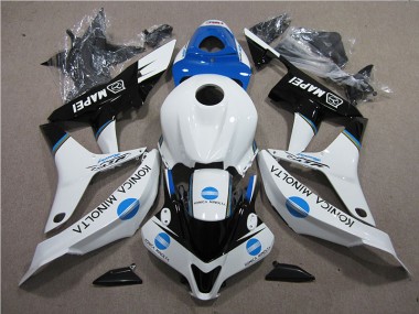 ABS 2007-2008 Blue White Black Konica Minolta MAPEI Honda CBR600RR Moto Fairings UK