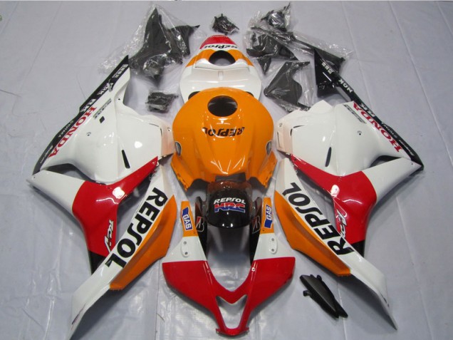 ABS 2009-2012 White Orange Black Repsol Honda CBR600RR Motorcycle Fairing Kit UK ABS 2009-2012 White Orange Black Repsol Honda CBR600RR Motorcycle Fairing Kit UK