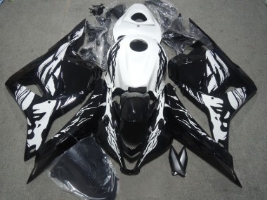 ABS 2009-2012 Black White Honda CBR600RR Motorbike Fairing Kits UK