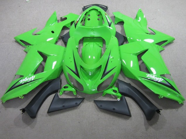 ABS 2006-2007 Green White Ninja Kawasaki ZX10R Motorcyle Fairings UK ABS 2006-2007 Green White Ninja Kawasaki ZX10R Motorcyle Fairings UK