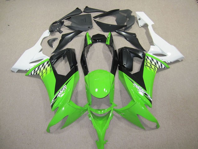 ABS 2008-2010 Black Green Ninja Kawasaki ZX10R Bike Fairings UK ABS 2008-2010 Black Green Ninja Kawasaki ZX10R Bike Fairings UK