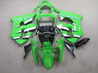 ABS 2000-2002 Green Black White Kawasaki ZX6R Motorcycle Fairings & Bodywork UK